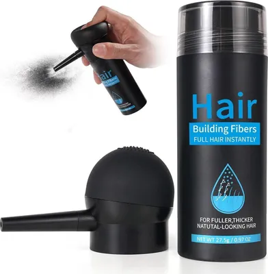 Produktbild von Haarfaser Spray Schütthaar Schwarz für Männer und Frauen