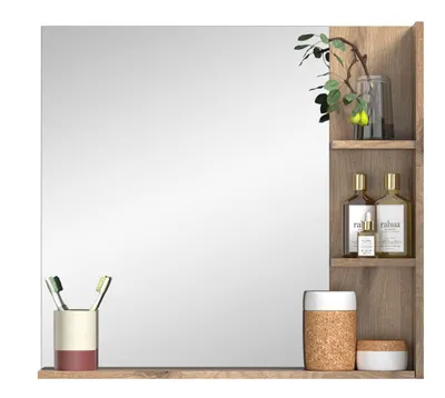 Produktbild von Badspiegel Mason Nox oak 79x73x14 cm eiche mit Ablage