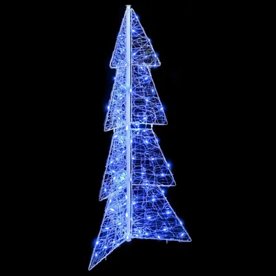 Zdjęcie produktu dla vidaXL Choinka ze 100 diodami LED niebieska 120 cm akrylowa
