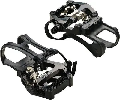 Produktbild von Famanu Hybridpedalen SPD-Pedalen mit Clip und Riemen - 9/16 Zoll Achsen