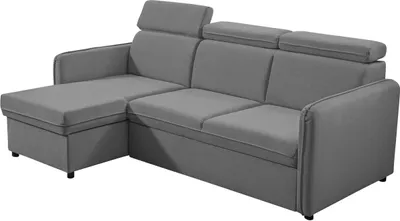 Produktbild von MIRJAN24 Ecksofa Barcelo Mini, Eckcouch mit Bettkasten und Schlaffunktion, Einstellbare Kopfstützen, 220x140x84-96 cm (Farbe: Enjoy New 21)