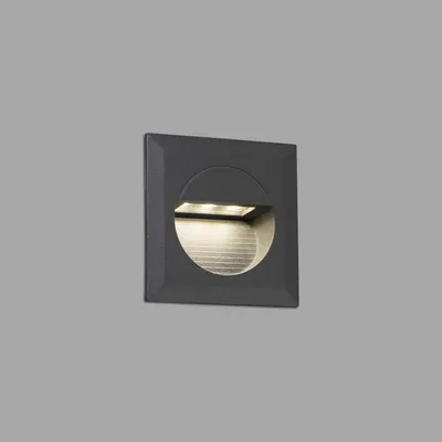 Produktbild von Faro 70402, Deckenbeleuchtung für den Außenbereich, Dunkles Grau, Aluminium, IP44, II, 1,2 W