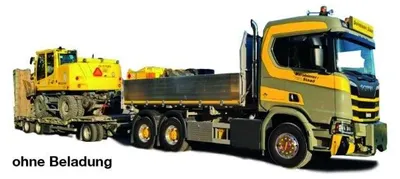 Produktbild von Herpa LKW Scania CR 20 Baukipper mit TU3-Anhänger Dornbierer 950596