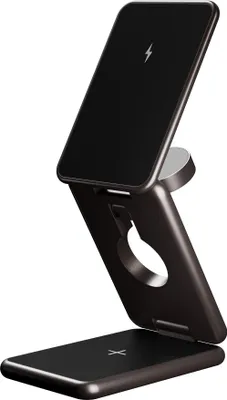 Image de Allity chargeur sans fil à induction 3-en-1, station de charge avec MagSafe