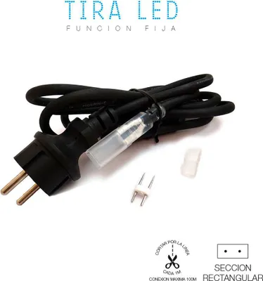 Image de Kit Branchement Ruban Led 220v Edm Alimentation Directe Pour Ruban Led 220v - Edm