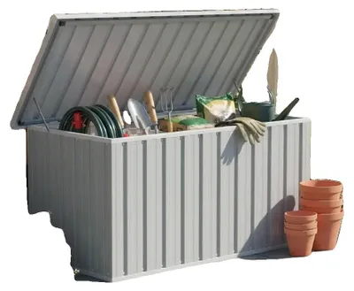Productafbeelding van Opbergbox, waterdicht, verzinkt staal, ruime opbergruimte, legergroen