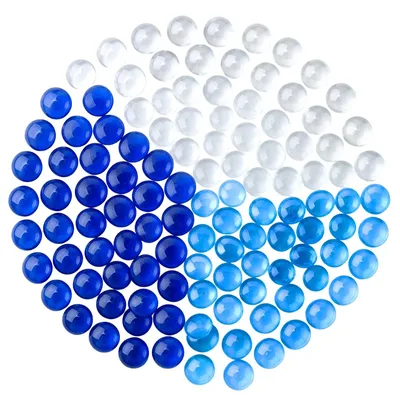 Image de 4 kg de galets de verre de décoration, disponibles en 3 couleurs