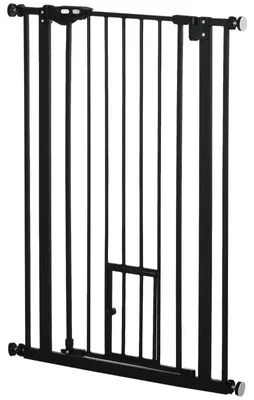 Immagine prodotto di Recinzione in acciaio per animali domestici | Colore: nero | Dimensioni: 74-80x68x104,1 cm