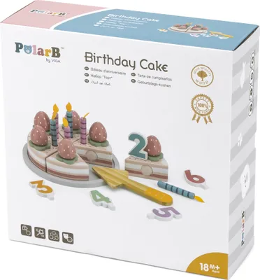 Produktbild von Viga 44060 PolarB Truskawkowy tort urodzinowy do krojenia