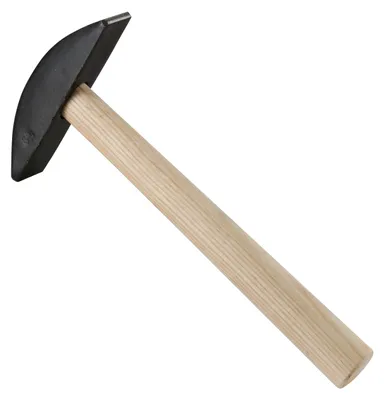 Produktbild von Dengelhammer 500 Gramm mit Stiel Metall Hammer Holzstiel Sense Zubehör Stall Hof