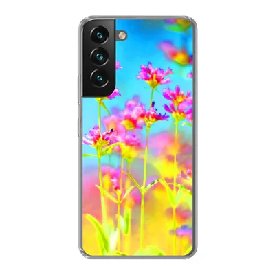 Produktbild von MuchoWow® Handyhülle Schutzhülle Hülle für Samsung Galaxy S22 Blumen - Kunst - Psychedelisch Silikon Softcase Handy Hülle - Mobiltelefonhülle