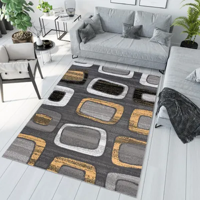 Produktbild von Tapiso Teppich MAYA Modern Creme Grau Gelb Schlafzimmer  200 x 300 cm