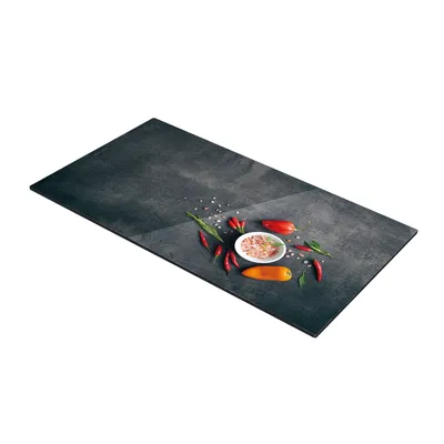Obrázok produktu pre Tescoma Sklenená odkladacia doska na sporák ONLINE 30 x 52 cm, soľ a chilli