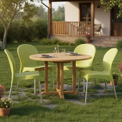 Produktbild von Eclectic - Outdoor Stuhl, Grün, 4 Stühle Italy