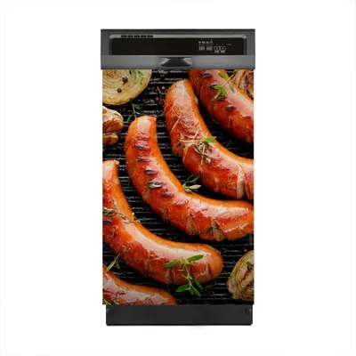 Produktbild von Aufkleber sticker 45x70 cm Dekorative folie Spülmaschine - Grill Wurst bbq Kräuter