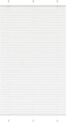 Produktbild von Plissee Weiß 120x200 cm Stoffbreite 119,4 cm Polyester