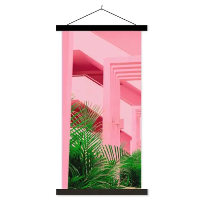 Produktbild von MuchoWow® Textilposter Sommer - Pflanzen - Garten 90x180 cm mit schwarzem Rahmen - Dekoration Wohnzimmer