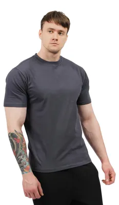 Obrázok produktu pre MOD Jeans | Tricko Oversize Uni - Velkost L - Tmavo šedá - 100% bavlna - Pohodlné, Streetwear