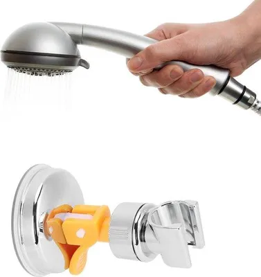 Produktbild von Verstellbarer Duschkopfhalter mit starker Saugkraft, Selbstanziehend, Badezimmerzubehör