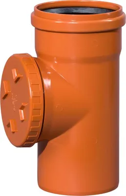Produktbild von Kanalreiniger PVC Osma KGRE, DN 125, runde Kappe, orange