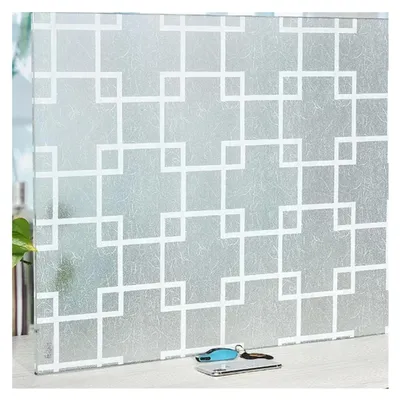 Zdjęcie produktu dla Folia okienna zapewniająca prywatność - Samoprzylepna, trójwymiarowy wzór, 30 x 200 cm