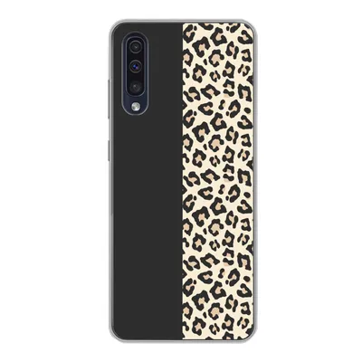 Produktbild von MuchoWow® Handyhülle Schutzhülle Hülle für Samsung Galaxy A30s Tiere - Muster - Panther Silikon Softcase Handy Hülle - Karteninhaber