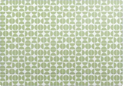 Produktbild von Geometrisches Retro-Muster – Bodenschutzmatte – Rutschfest – Schutzmatte für Büro – Vinylmatte – Stuhlunterlage – 100 x 100 cm