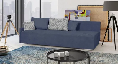 Produktbild von 3-Sitzer-Sofa mit Schlaffunktion STAR - Marineblau
