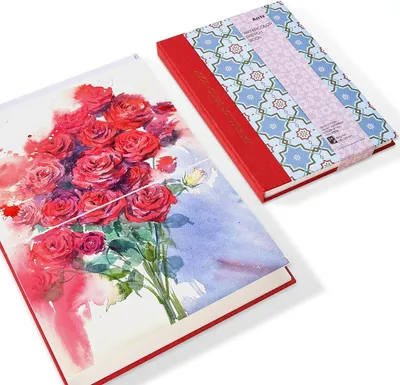 Productafbeelding van Aquarel schetsboek, 21 x 14 cm, 63 kg, 300 g/m², 100% katoenpapier, hot press, 24 vellen