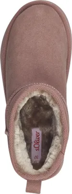 Produktbild von s.Oliver Damen Stiefelette Leder Schlupfstiefel Plateau Warmfutter 5-26352-41, Größe:40 EU, Farbe:Rosa