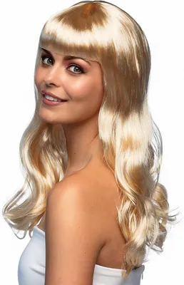 Immagine prodotto di Parrucca di capelli lunghi ondulati per donne bionde - taglia unica