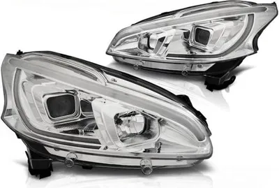 Produktbild von Scheinwerfer LED Tagfahrlicht Optik passend für Peugeot 208 Bj. 12-15 Chrom LTI