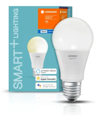 Produktbild von Ledvance LED Smart+ Birne 9W = 60W E27 matt 800lm warmweiß 2700K Dimmbar App Google Alexa Bluetooth