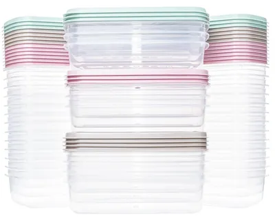 36er-Set Lebensmittelbehälter 250 ml, BPA-frei, mikrowellengeeignet