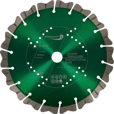 Produktbild von PRODIAMANT Diamanttrennscheibe 230mm für Stein, Beton Turbo Concave
