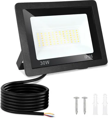 Immagine prodotto di Hengda LED proiettore LED faretto LED da costruzione 1X 30W 3 colori 3000/4000/6500K Proiettore con IP66 impermeabile