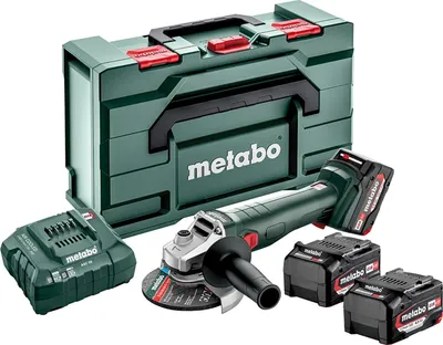Image de METABO. W 18 L 9-125 QUICK meuleuse d'angle 3x4.0Ah
