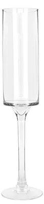 Bodenvase aus Glas, transparent, 12,5 x 13,5 x 61 cm