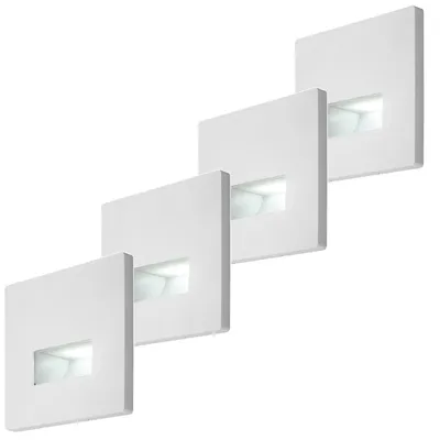 Imagen del producto de 4 x Lámpara LED Lunca, 1 W, IP20, color blanco, con luz de color ajustable: 3000, 4500, 6500 K, modelo 77196