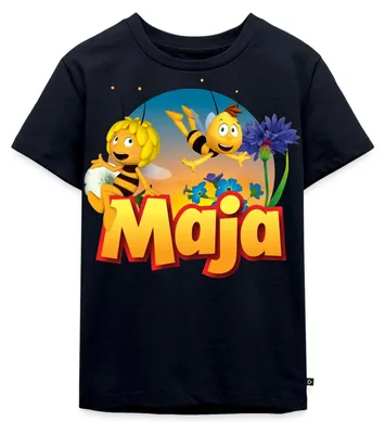 Produktbild von Spreadshirt Biene Maja Zusammen mit Willi Kinder Premium T-Shirt, 122/128 (6 Jahre), Navy
