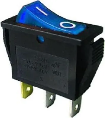 Immagine prodotto di Interruttore Blu 15A On-Off Illuminato