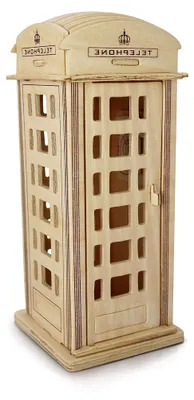 Produktbild von Holzbausatz Telefonzelle