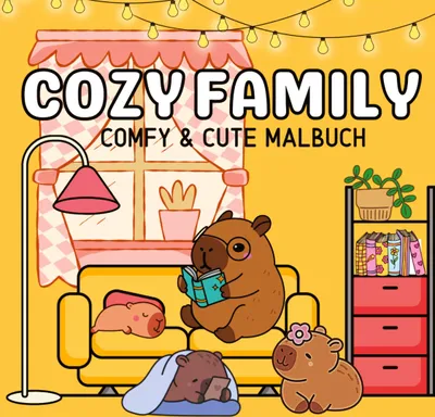 Produktbild von Cozy Malbuch für Erwachsene Cozy Family Cute & Comfy