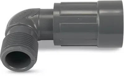 Produktbild von Rain Bird Winkelverschraubung 90° PVC 1 Außengewinde x Innengewinde 10bar Grau Typ RB1200