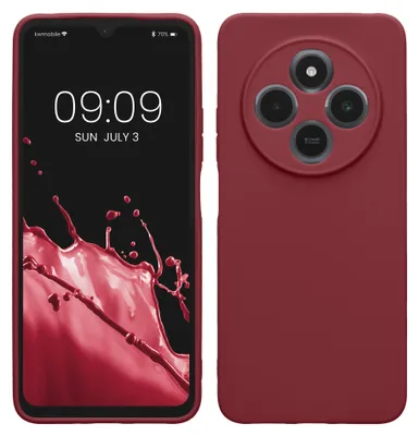 Produktbild von kwmobile Handyhülle für Xiaomi Redmi 14C / Poco C75 Hülle - weiches Handy Silikon Case - Schutzhülle Cover - Bordeaux Violett