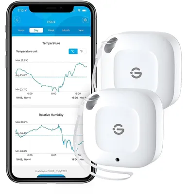 Produktbild von GoveeLife Bluetooth Thermometer-Hygrometer Temp.- und Luftfeuchtemessgerät