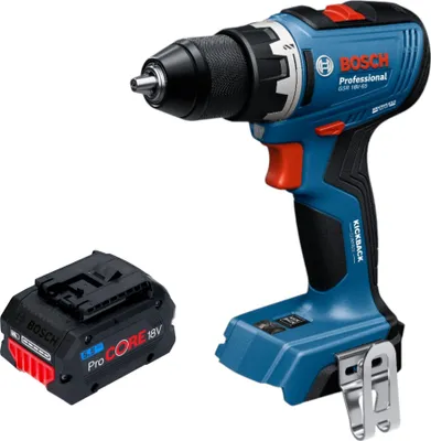 Immagine prodotto di Bosch GSR 18V-65 Trapano avvitatore professionale a batteria 18 V 63 Nm brushless + 1x batteria ricaricabile ProCORE 5,5 Ah - senza caricabatterie