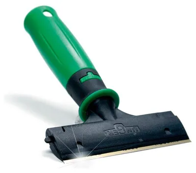 Obrázok produktu pre Unger ErgoTec Glasschaber 10 cm, große Schaberfläche, inkl. Schutzkappe