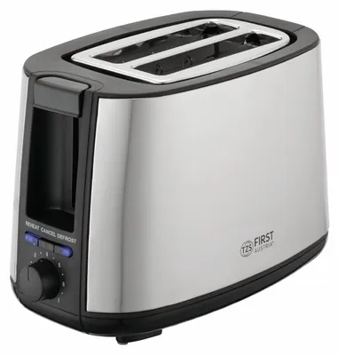 Produktbild von TZS First Austria 2 Scheiben Toaster, Selbstzentrierfunktion, 7 Bräunungsstufen, Auftau- und Aufwärmfunktion,  Brötchenwärmer, 650-750W