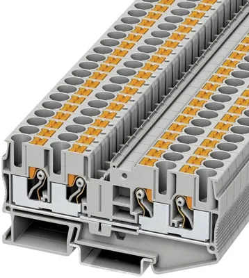 Produktbild von PHOENIX CONTACT PT 6-QUATTRO 3212934 Durchgangsklemme Polzahl: 4 0.5 mm² 6 mm² Grau 50 St.